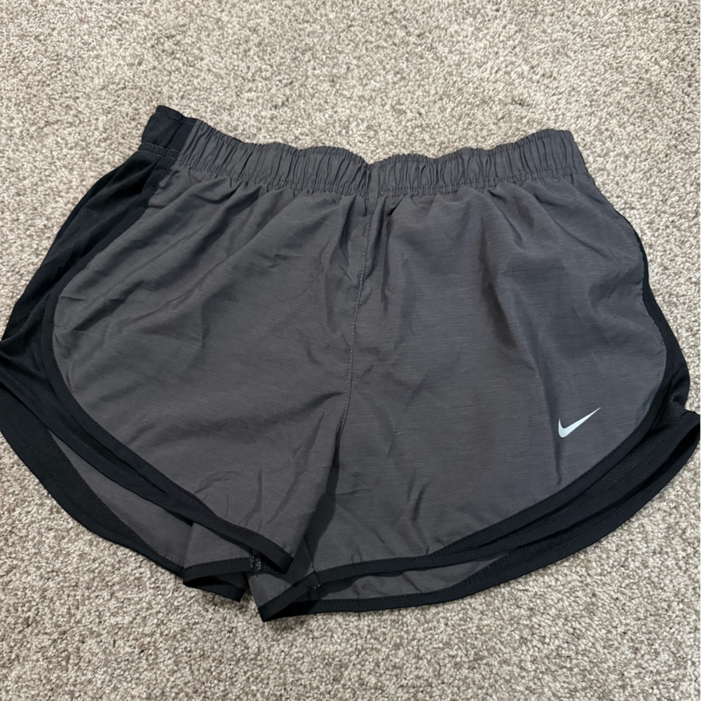 Nike Gray and Black Athletic Shorts running lined